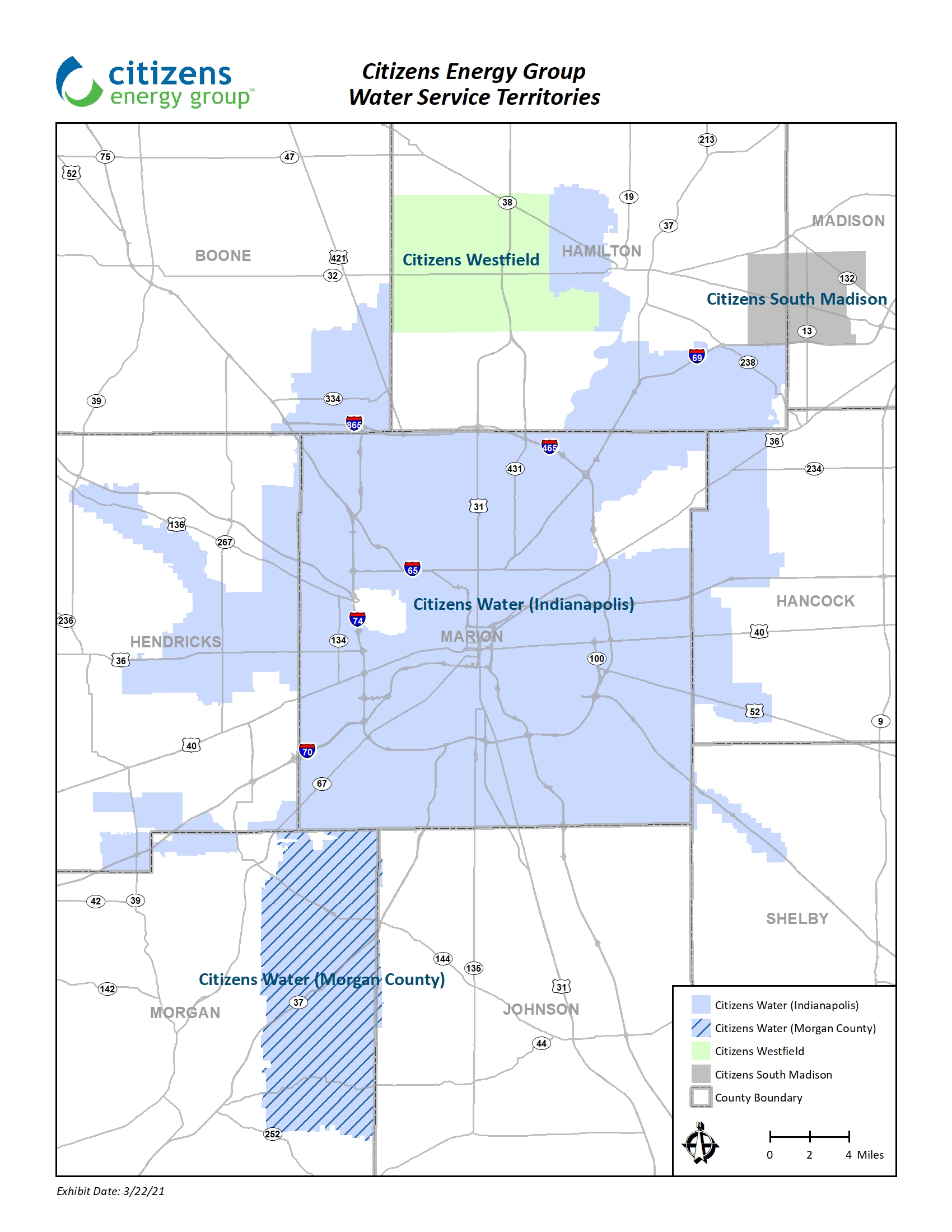 See Map Of Where We Provide Water Service 