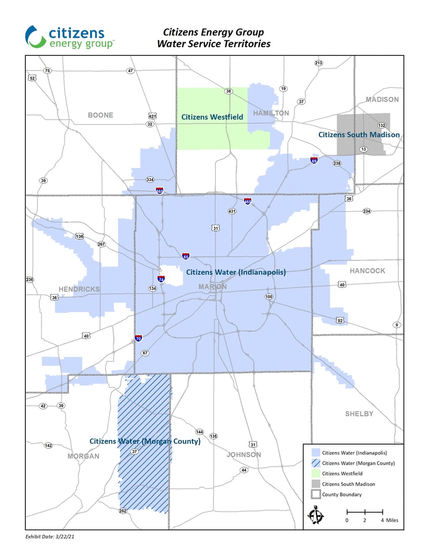 See map of where we provide water service citizens energy group