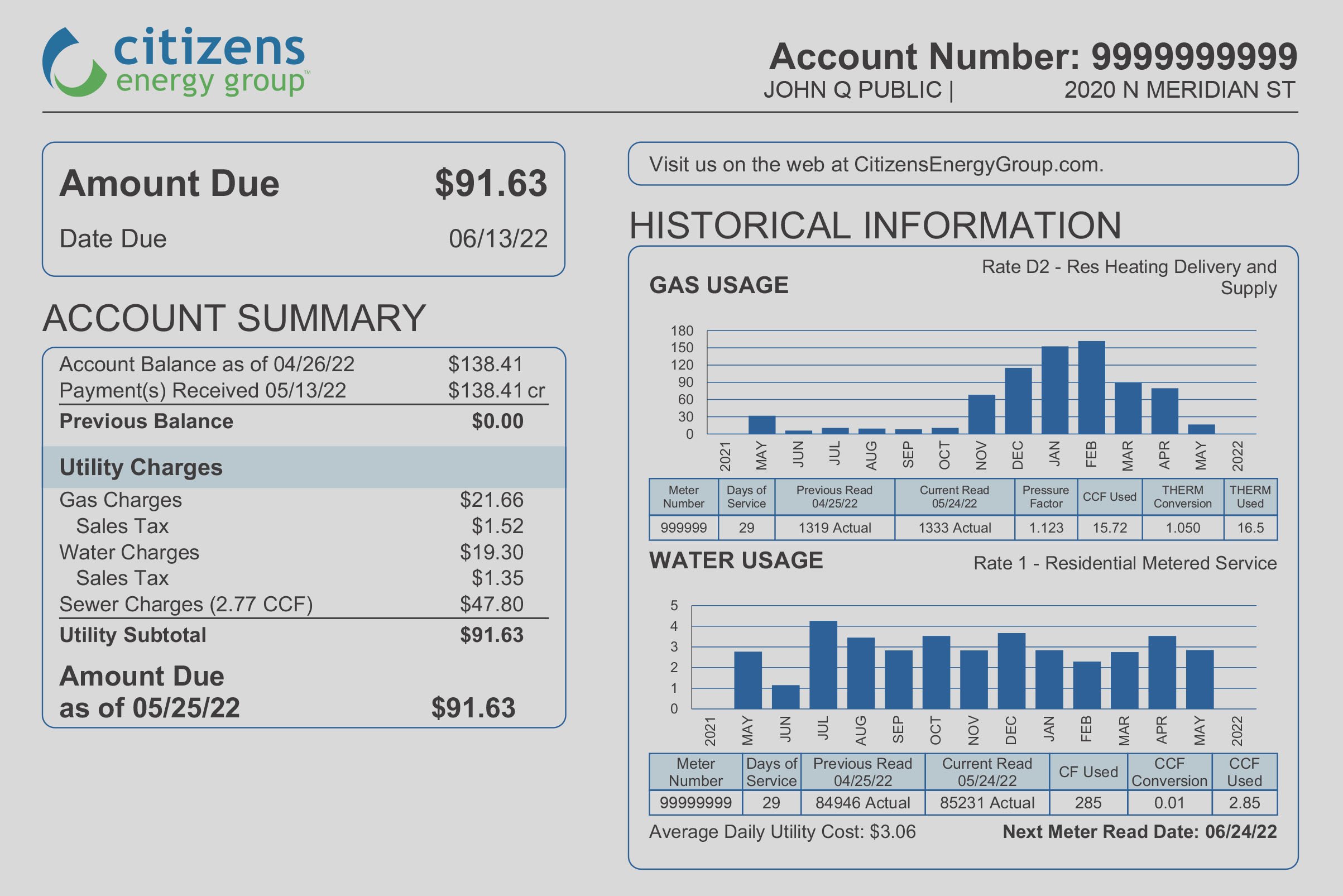 Sample Bill Image